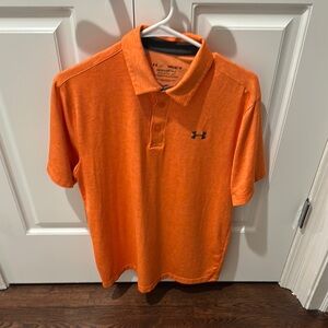 Under Armour Orange medium Polo Shirt
